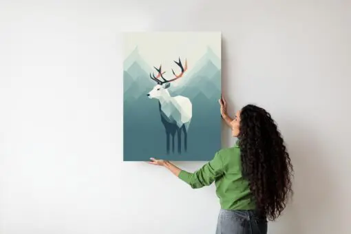 Poster Hirsch Im Skandinavischen Stil