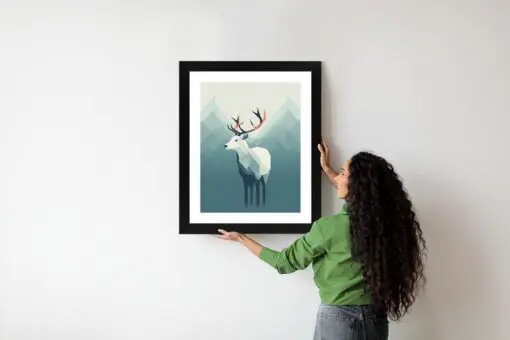 Poster Hirsch Im Skandinavischen Stil