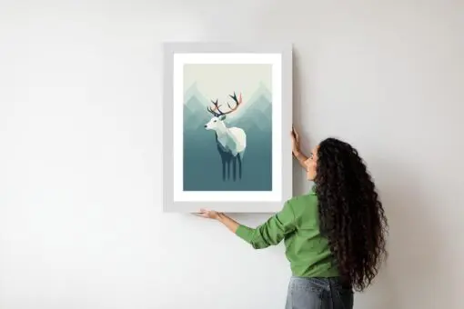 Poster Hirsch Im Skandinavischen Stil