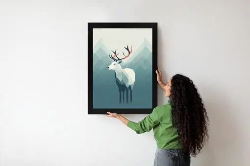 Poster Hirsch Im Skandinavischen Stil