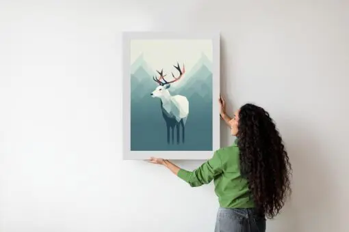 Poster Hirsch Im Skandinavischen Stil