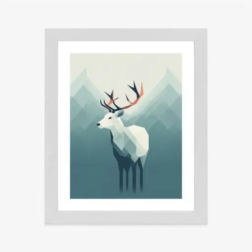 Poster Hirsch Im Skandinavischen Stil
