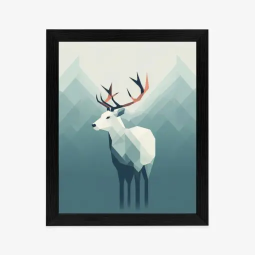 Poster Hirsch Im Skandinavischen Stil