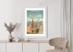 Poster Illustration Der Architektur In Der Hauptstadt Polens