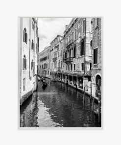 Poster Kanal In Venedig In Schwarz Und Weiß