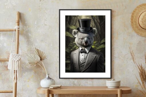 Poster Koala Im Anzug