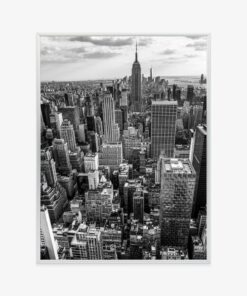 Poster New Yorker Schwarz-Weiß-Ansicht Von Wolkenkratzern