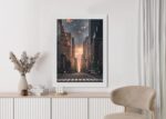 Poster New Yorker Straße Bei Sonnenaufgang