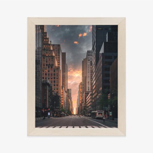 Poster New Yorker Straße Bei Sonnenaufgang