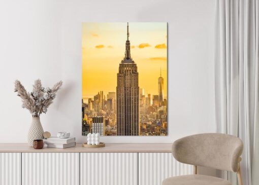 Poster Nyc Top Of The Rock Bei Sonnenuntergang