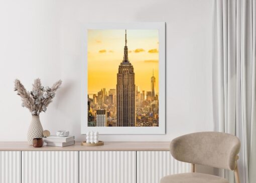 Poster Nyc Top Of The Rock Bei Sonnenuntergang