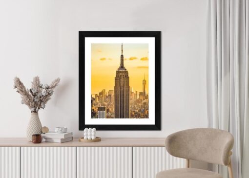 Poster Nyc Top Of The Rock Bei Sonnenuntergang