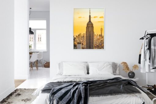 Poster Nyc Top Of The Rock Bei Sonnenuntergang