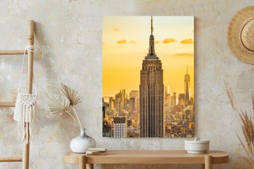 Poster Nyc Top Of The Rock Bei Sonnenuntergang