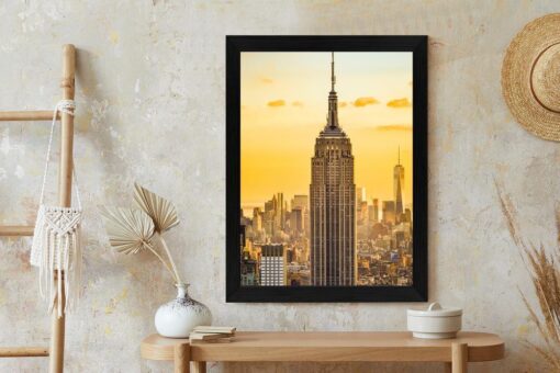 Poster Nyc Top Of The Rock Bei Sonnenuntergang