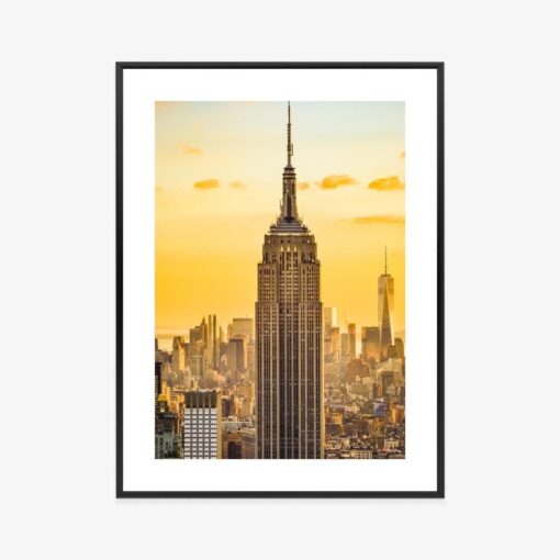 Poster Nyc Top Of The Rock Bei Sonnenuntergang