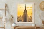 Poster Nyc Top Of The Rock Bei Sonnenuntergang