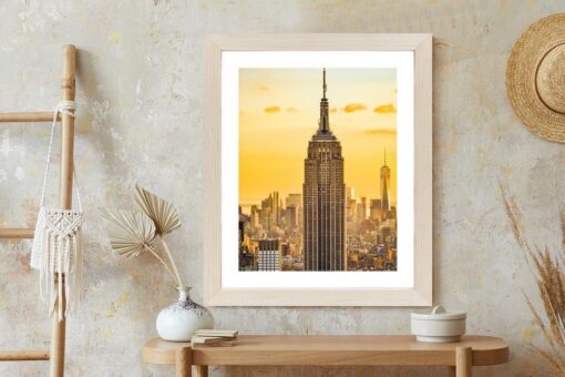 Poster Nyc Top Of The Rock Bei Sonnenuntergang