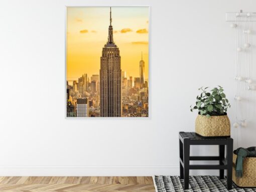 Poster Nyc Top Of The Rock Bei Sonnenuntergang