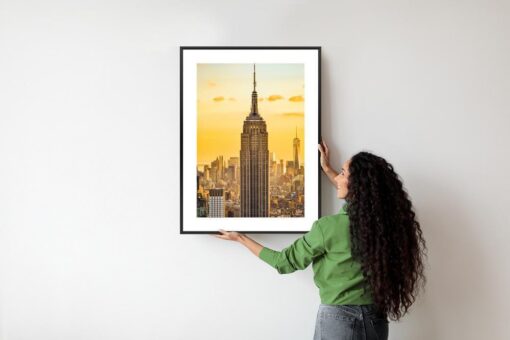 Poster Nyc Top Of The Rock Bei Sonnenuntergang