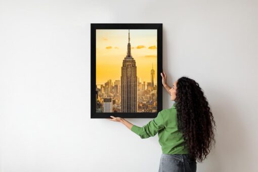 Poster Nyc Top Of The Rock Bei Sonnenuntergang