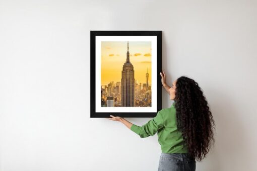 Poster Nyc Top Of The Rock Bei Sonnenuntergang