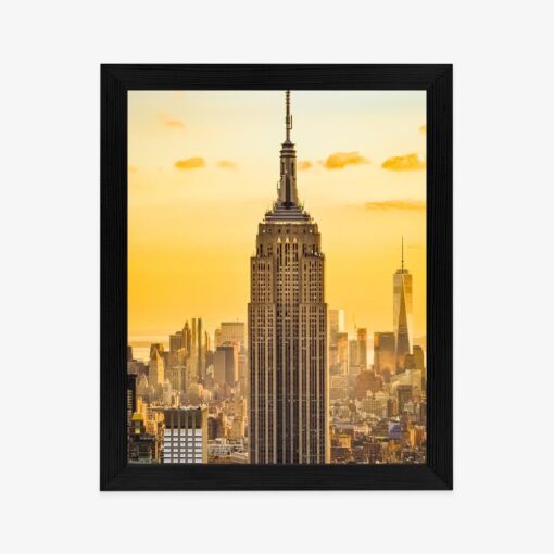 Poster Nyc Top Of The Rock Bei Sonnenuntergang
