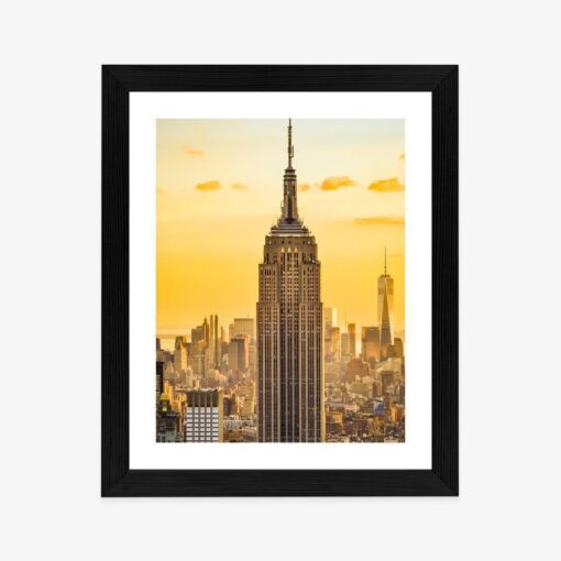 Poster Nyc Top Of The Rock Bei Sonnenuntergang