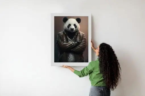 Poster Pandabär In Einer Jacke