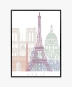 Poster Paris - Pastellgrafiken