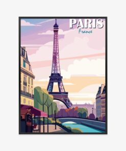 Poster Pariser Eiffelturm An Der Seine