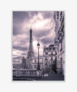 Poster Pariser Eiffelturm An Einem Bewölkten Tag