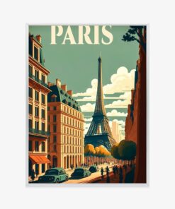 Poster Retro-Postkarte Aus Paris