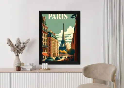 Poster Retro-Postkarte Aus Paris