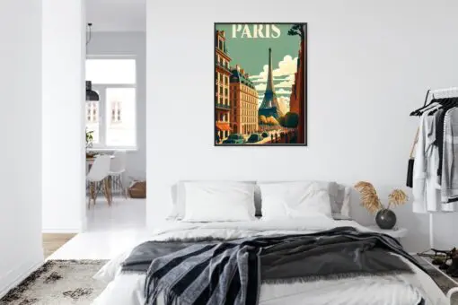 Poster Retro-Postkarte Aus Paris