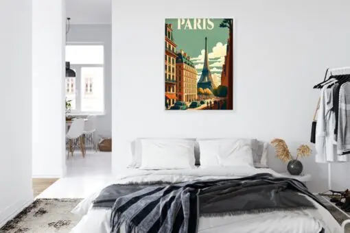 Poster Retro-Postkarte Aus Paris
