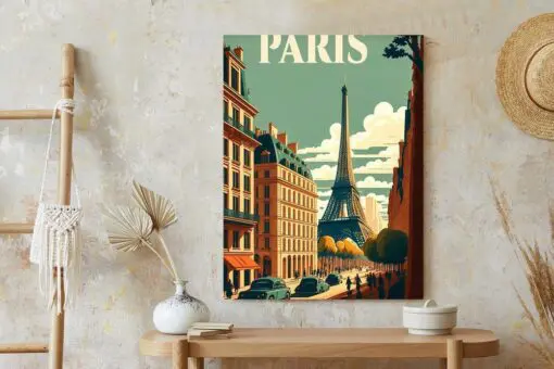 Poster Retro-Postkarte Aus Paris