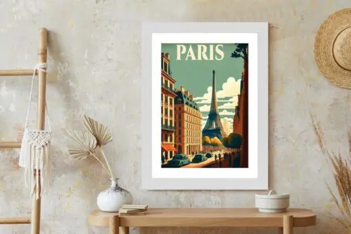 Poster Retro-Postkarte Aus Paris