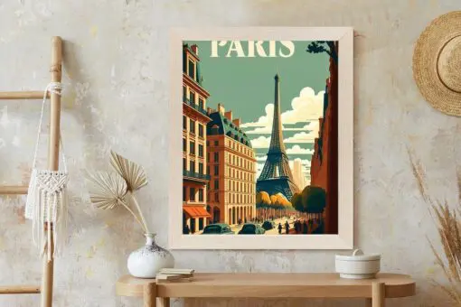 Poster Retro-Postkarte Aus Paris