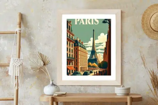Poster Retro-Postkarte Aus Paris