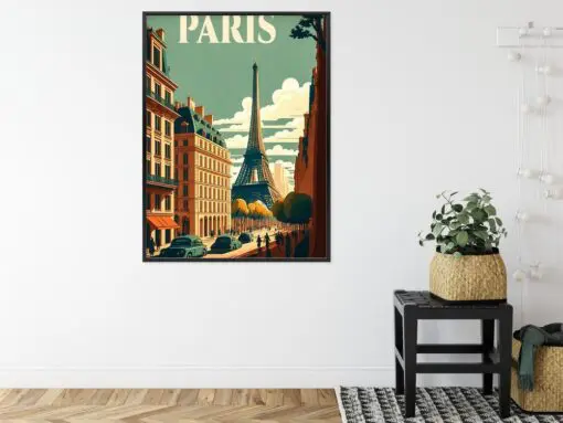 Poster Retro-Postkarte Aus Paris