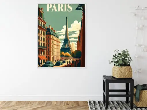 Poster Retro-Postkarte Aus Paris