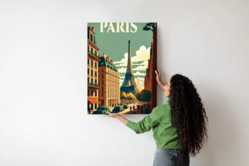 Poster Retro-Postkarte Aus Paris