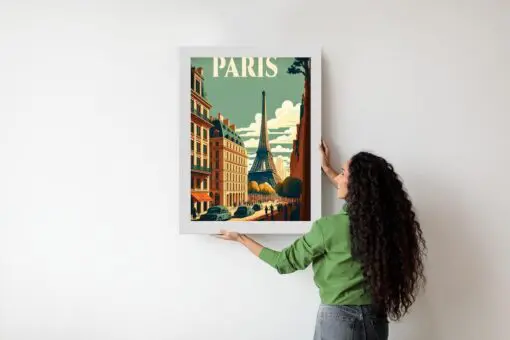 Poster Retro-Postkarte Aus Paris