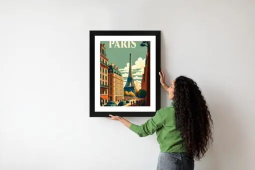 Poster Retro-Postkarte Aus Paris