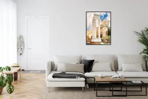 Poster Säule Im Tempel Des Apollo Sosianus