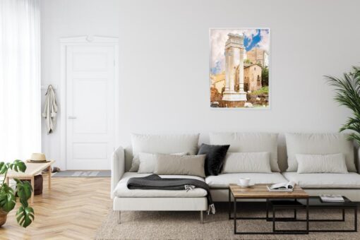 Poster Säule Im Tempel Des Apollo Sosianus