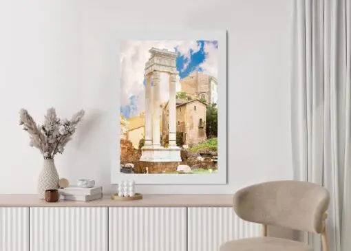 Poster Säule Im Tempel Des Apollo Sosianus