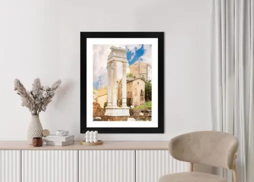 Poster Säule Im Tempel Des Apollo Sosianus