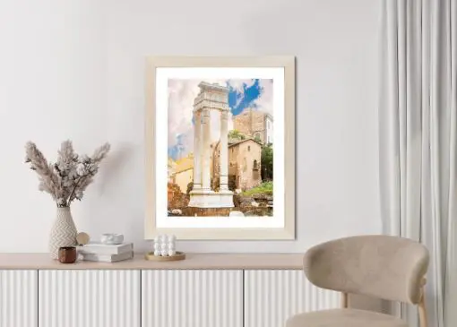 Poster Säule Im Tempel Des Apollo Sosianus